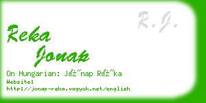 reka jonap business card